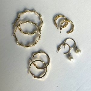 Set of Hoop Earrings (4pairs)